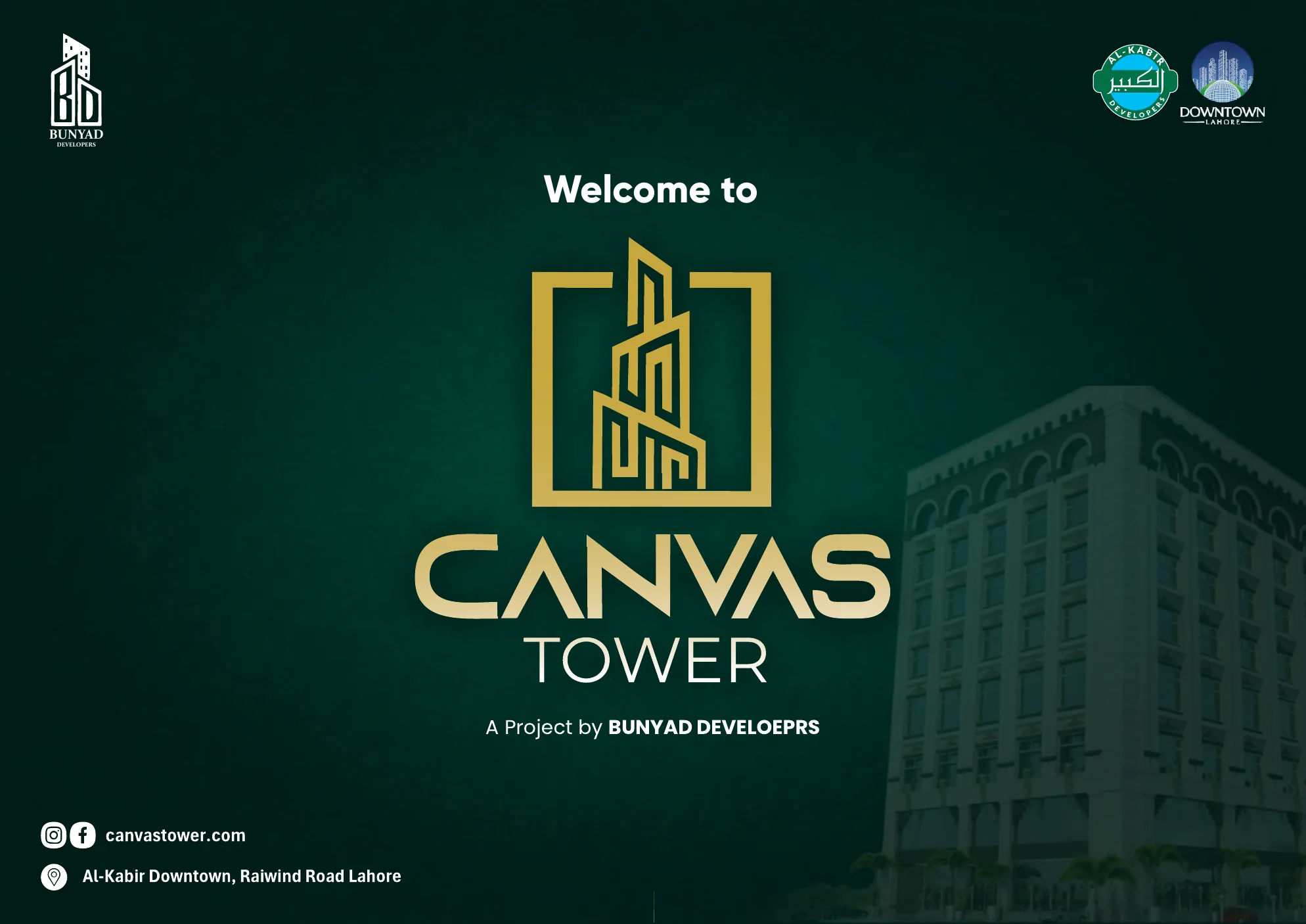 Canvas Tower brochure page 1