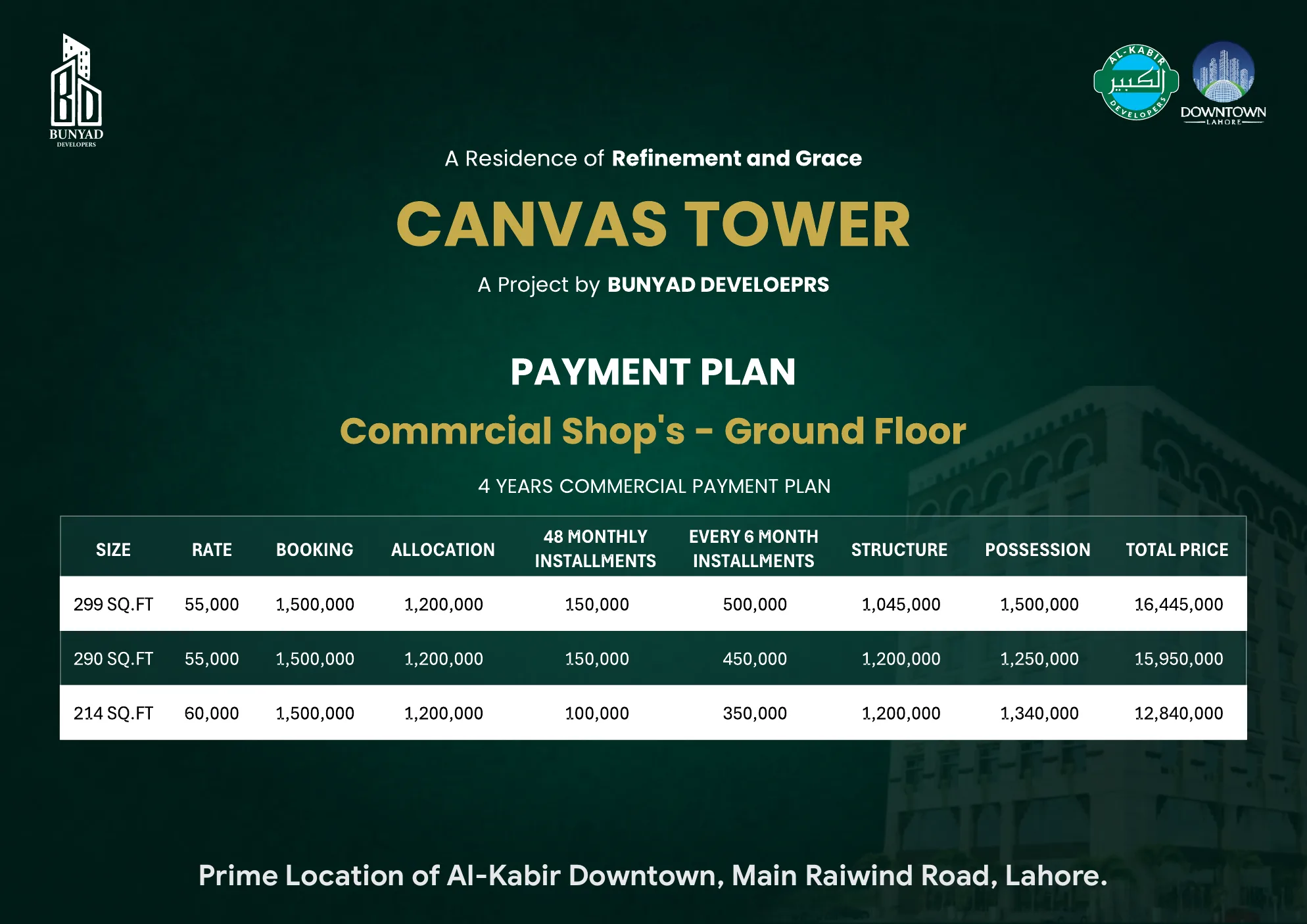 Canvas Tower brochure page 7